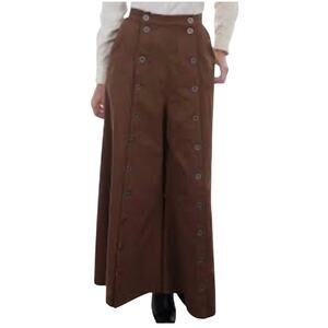Scully Brushed size 10 Twill Button front Split Skirt Riding Pants USA